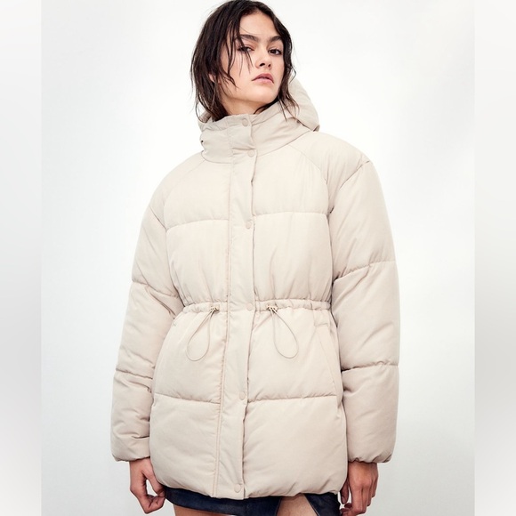 H&M Drawstring-Waist Puffer Jacket‎ - Picture 2 of 7